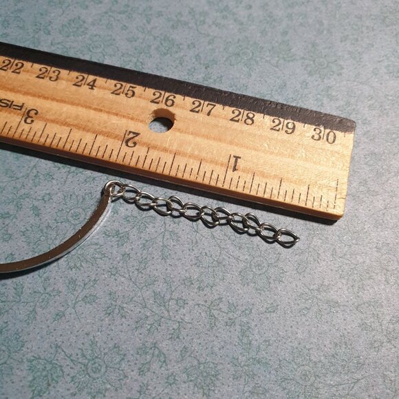 Elegant Silver Tone Bracelet Blue Gemstone Accent Adjustable Chain Clasp Women - Picture 7 of 7